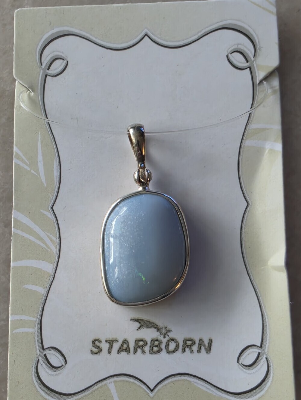 Starborn Creations Blue Opal Pendant